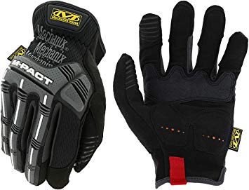 Mechanix Wear - M-Pact Open Cuff Work Gloves (Large, Black/Grey)