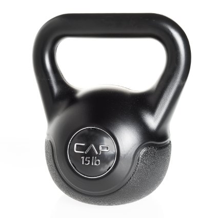 CAP Barbell Vinyl Coated Cement Kettlebell