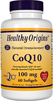 Healthy Origins CoQ10 100 mg Softgels, 60 ct