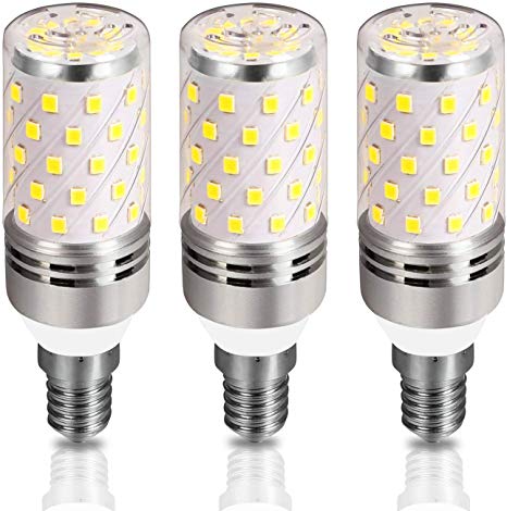 E14 LED Bulb 12W Equivalent 100W, Kakanuo E14 LED Corn Bulbs Cool White 6000K with 1000 Lumens, Non-Dimmable, Pack of 3