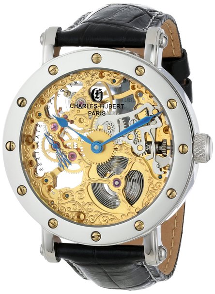 Charles-Hubert, Paris Men's 3876 Premium Collection Stainless Steel Mechanical Watch