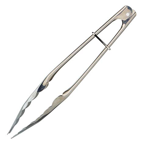 Kitchen Craft Small Stainless Steel Food Tongs, 23 cm (9")