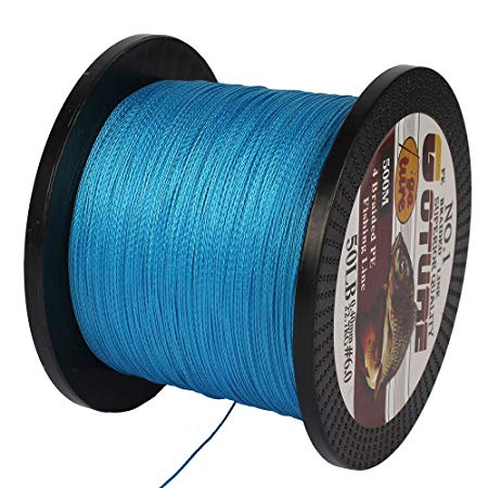 Goture SuperPower PE Braide Saltwater Fishing Line 4 Strands 547 Yard 12-65LB Advanced Superline Green Orange Grey Yellow White Blue Color