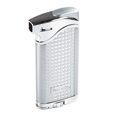 Vector Maximus Chrome Satin Pipe Lighter