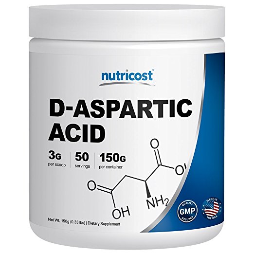 Nutricost D-Aspartic Acid (DAA) Powder (150G) - Pure D Aspartic Acid