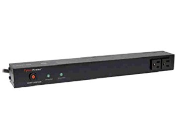 CyberPower RKBS15S2F8R 15A 10-Outlet 1U RM Rackbar Surge Suppressor