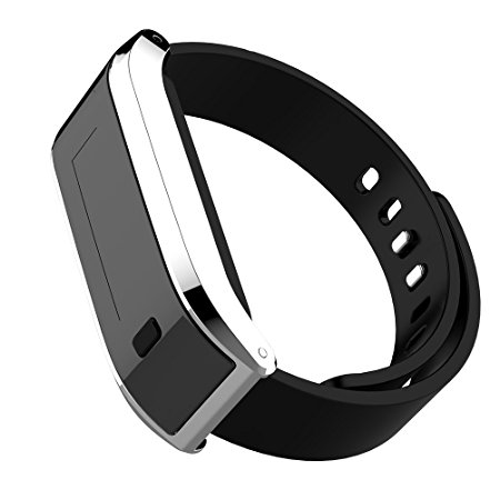 Demetory OLED Smart Healthy Bracelet Watch Wristband Heart Rate Sport Gym Fitness Tracker Passometer WristWatch Phone Mate Supports Android 4.3 or Above IOS 7.0 or Above