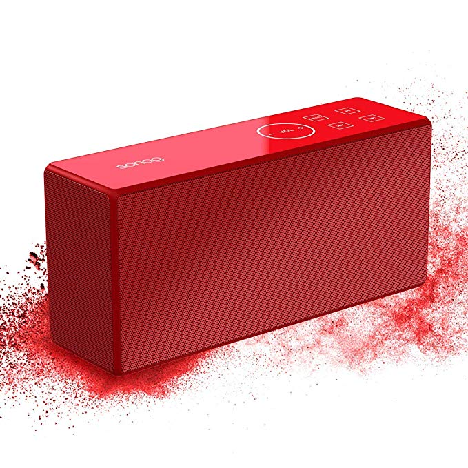 Portable Bluetooth Speaker with Rich Bass,True Wireless Stereo Speaker,360 Surround Sound with Subwoofer and Deep Bass for PC,Laptop,Cell Phone,Computer,Power Saving,Home Outdoor Speaker Built-in Mic