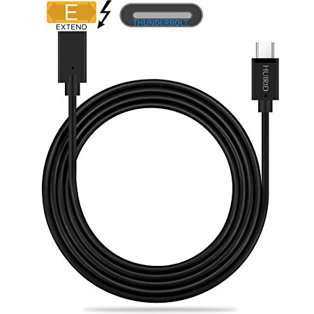 USB-C Extension Cable [Thunderbolt 3 Compatible], HUIRID (6ft/183cm) USB 3.1 Type C Male to Female Extended Cord Charging, Video / Audio Data Transferring Adapter for Macbook Pro, Nintendo Switch