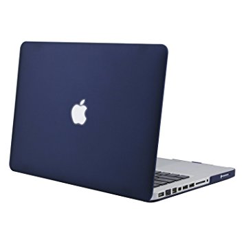 Mosiso Plastic Hard Case Cover Only for Old MacBook Pro 13 Inch with CD-ROM (Model: A1278, Version Early 2012/2011/2010/2009/2008), Navy Blue