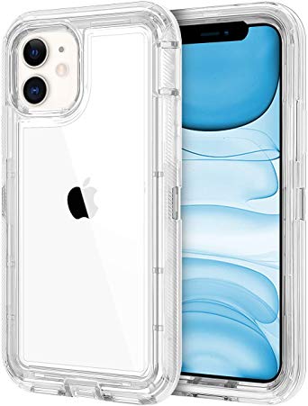 CHEERINGARY Case for iPhone 11 Case Protective Shockproof Heavy Duty Anti-Scratch Cover iPhone 11 Case for Men Women Full Body Protection Dust Proof Anti-Slip Cover for iPhone 11 6.1 inches Clear