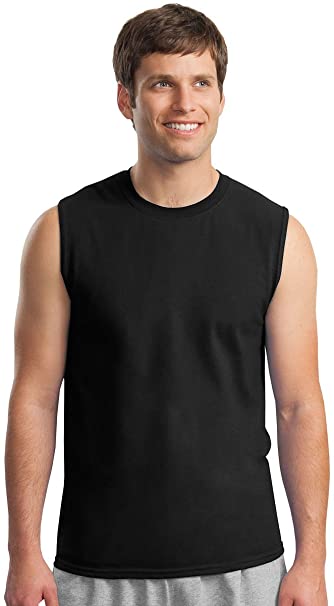 Gildan Men's Ultra Cotton Double Needle Sleeveless T-Shirt