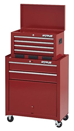 Waterloo 6-Drawer Tool Chest and Rolling Cabinet with Bulk Storage Area, 26" W - Designed, Engineered and Assembled in the USA