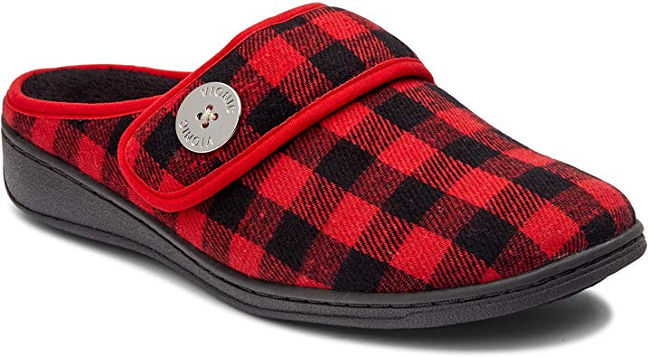 Vionic Women's Indulge Sadie Mule Slipper - Ladies Slipper Concealed Orthotic Support