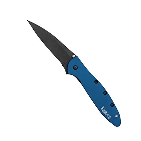 Kershaw New Leek Knife Black Blade w/Navy Blue Handle Exclusive 1660NBBLK