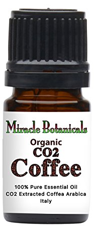 Miracle Botanicals Organic CO2 Extracted Coffee Essential Oil - 100% Pure Coffea Arabica - Therapeutic Grade 5ml