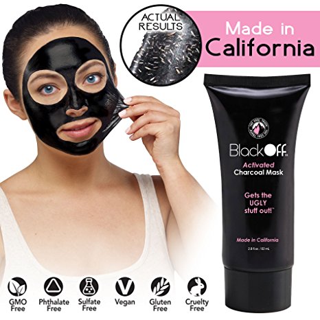 BlackOff Activated Charcoal Mask by BulbHead (1 Pack)