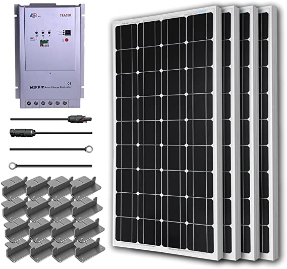 Renogy 400 Watts 12 Volts Eclipse Monocrystalline Solar Premium Kit