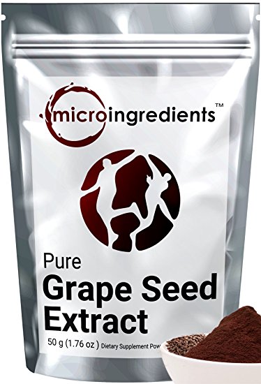 Micro Ingredients Pure Grape Seed Extract Powder, 95% Proanthocyanidins, 50 grams