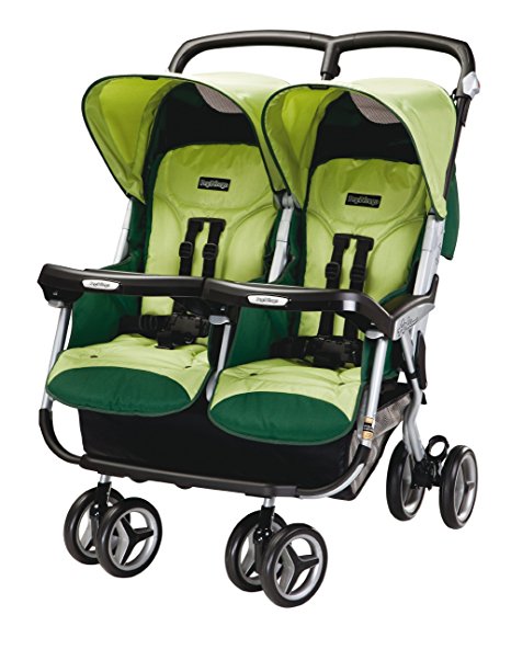 Peg-Perego Aria Twin 60/40 Stroller, Myrto (Discontinued by Manufacturer)