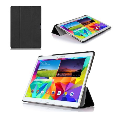 ProCase Samsung Galaxy Tab S 10.5 Case (SM-T800), Ultra Slim and light, Hard Shell, with Stand, SlimSnug Cover Exclusive for 2014 Galaxy Tab S 10.5 inch Tablet (Black)