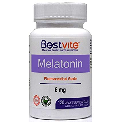 Melatonin 6mg (120 Vegetarian Capsules) - No Stearates - No Flow Agents