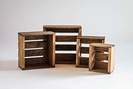 Darla'Studio 66 Set of 4 Nesting Box Wood Crates