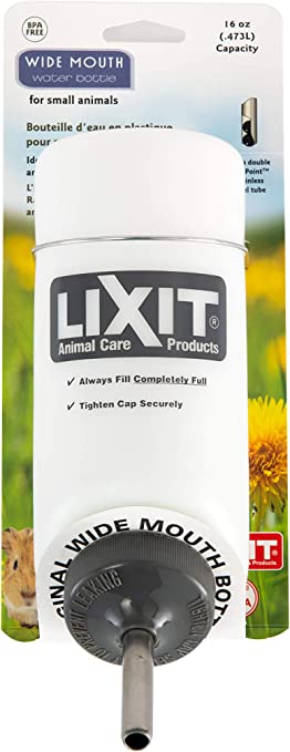 LIXIT Natural Wide Mouth Water Bottle for Pets,16 Ounce