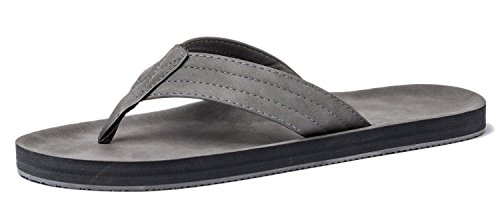 VIIHAHN Men's Flip Flops Summer Beach Sandals Extra Large Size Arch Support Slippers