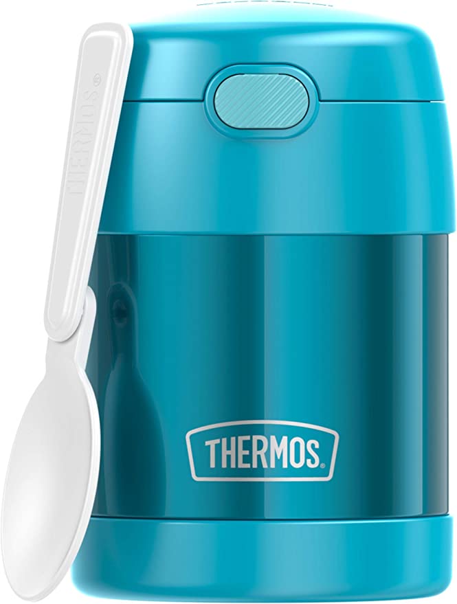 THERMOS FUNTAINER 10 Ounce Stainless Steel Kids Food Jar, Teal