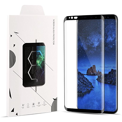 Galaxy S9 Plus Screen Protector, YISCOR S9 Plus Tempered Glass [Case Friendly] 3D Curved HD Clear Anti-Scratch Anti-fingerprint and Bubble Free for Samsung Galaxy S9