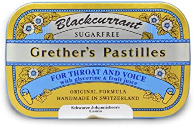 Grether’s Pastilles for Throat and Voice, Blackcurrant, Sugar Free, 440 g