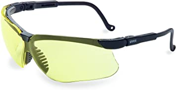 Uvex by Honeywell Genesis Safety Glasses with Uvextreme Anti-Fog Coating, Black Frame