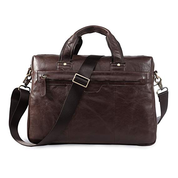 AB Earth Vintage Leather Men's Briefcase Handbag Messenger Cross Body Laptop Bag Bag, M175