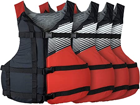 Stohlquist Fit PFD 4 Pack Transport Canada Approved, Red, Universal