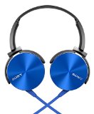 Sony MDRXB450AP Extra Bass Smartphone Headset Blue