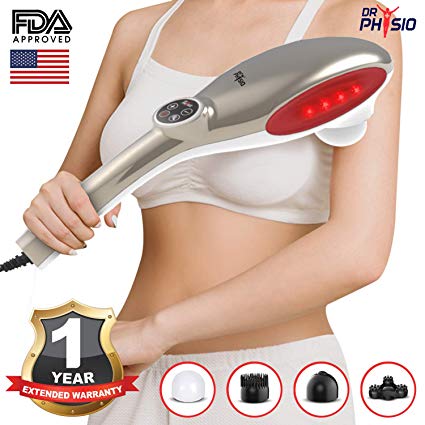 Dr Physio (USA) Active Hammer Electric Powerful Body Massager with Vibration (Silver)