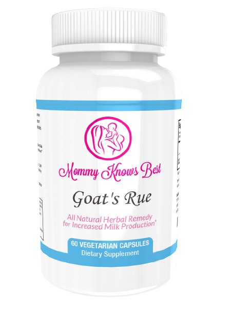 Goat's Rue Lactation Aid Support Supplement for Breastfeeding Mothers - 60 Vegetarian Capsules