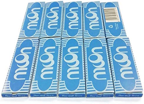 10 booklets Moon 1.0" inch regular size 70mm Blue Rice Cigarette Tobacco Rolling Papers 500 leaves totally