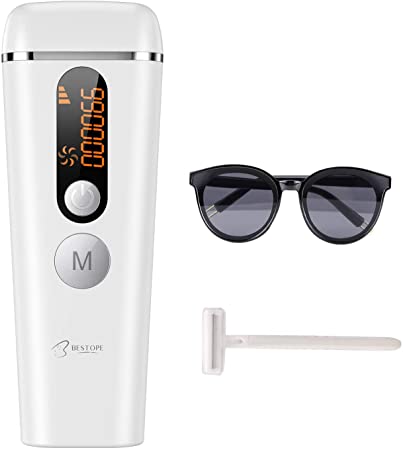 BESTOPE Hair Removal, Permanent Professional Body Hair Removal for Women and Men, 990,000 Flashes and 5 Levels, 2 Modes, Household Hair Removal Device with Beauty Function, Professional Epilator for Wholebody Use Painless, Best Gift