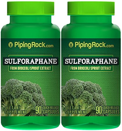 Sulforaphane (From Broccoli) 2 Bottles x 90 Capsules