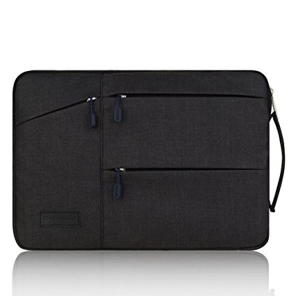 Laptop Sleeve - 13-13.3 Inch Briefcase with Side Pockets Laptop Macbook Cover for Macbook Air Pro / Notebook / Surface / Dell Sleeve Case Cover Bag by Yarrashop(13-13.3 inch, Black)