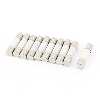 uxcell a15030200ux0090 10 Pcs 250V 20A Fast Acting Ceramic Fuses Tubes 5mm x 20mm (Pack of 10)