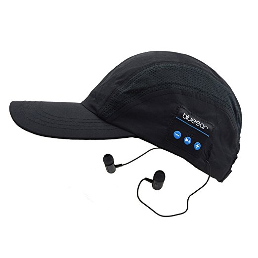Forestfish Smart Bluetooth Baseball Cap Sun Hat with Adjustable Velcro Hands-free Bluetooth In-ear Headset with Mic Phone Answer Music Hat Sports Cap for Men Women