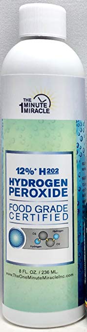12% Hydrogen Peroxide Food Grade - Recommended By: The One Minute Cure Book