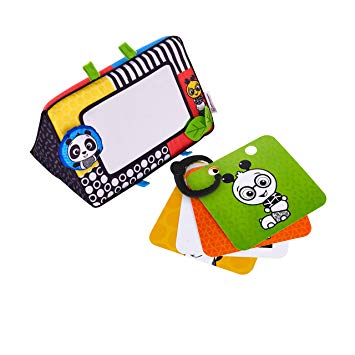 Baby Einstein Flip for Art High Contrast Floor Activity Mirror with Take Along Cards, Newborn