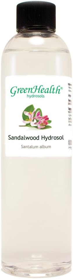 Sandalwood Hydrosol (Floral Water) - 8 fl oz Plastic Bottle w/ Cap - 100% Pure