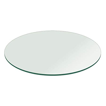 Glass Table Top: 20 inch Round 1/4 inch Thick Flat Polished Tempered