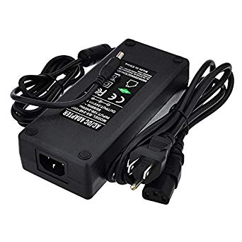 LEDwholesalers 24V 10A 240W AC/DC Power Adapter with 5.5x2.5mm DC Plug and 2.1mm Adapter, Black, 3264-24V