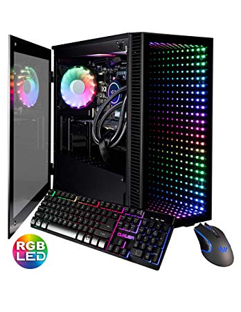 CUK Continuum Micro Gamer PC (Intel i9-9900KF with Liquid Cooling, 32GB RAM, 1TB NVMe SSD   2TB HDD, NVIDIA GeForce RTX 2080 Ti 11GB, 750W Gold PSU, Z390 Motherboard) Tower Gaming Desktop Computer